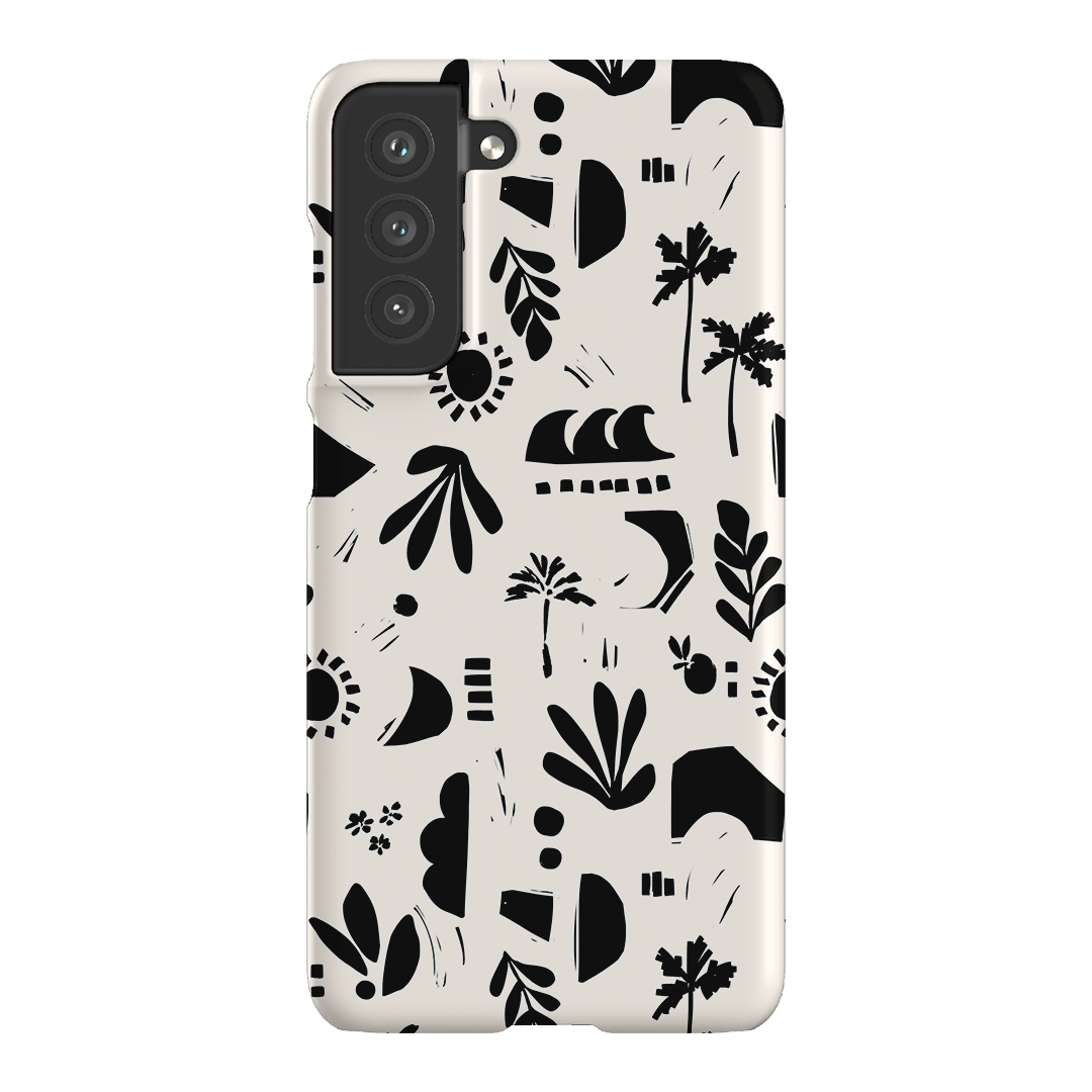 Inky Beach Printed Phone Cases Samsung Galaxy S21 FE / Snap by Charlie Taylor - The Dairy
