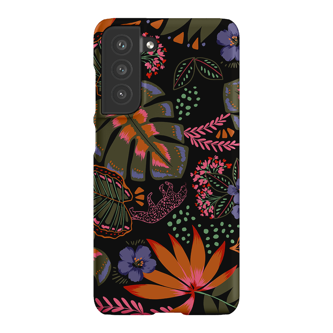 Jungle Leopard Printed Phone Cases Samsung Galaxy S21 FE / Snap by Charlie Taylor - The Dairy