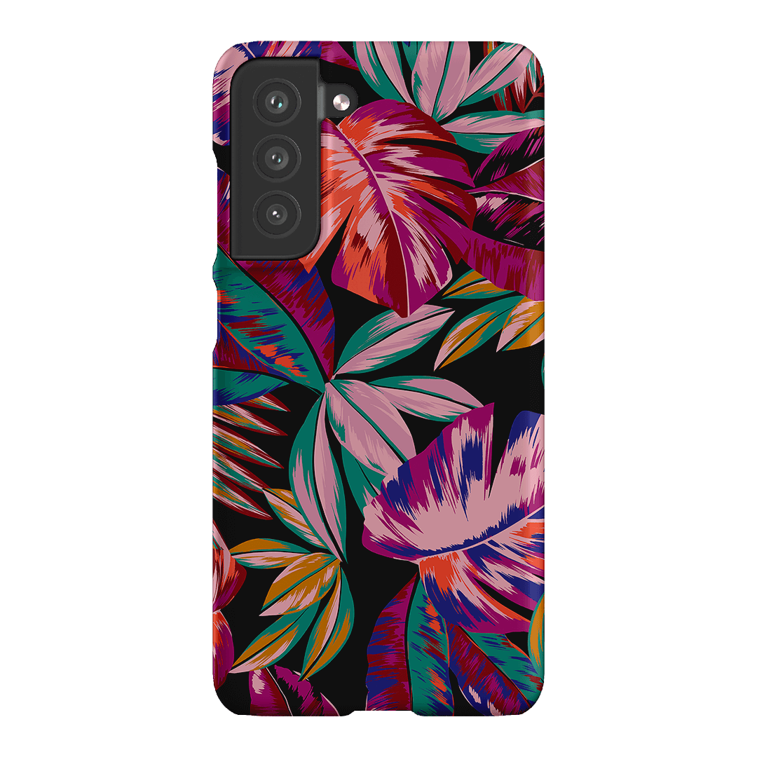 Midnight Palm Printed Phone Cases Samsung Galaxy S21 FE / Snap by Charlie Taylor - The Dairy
