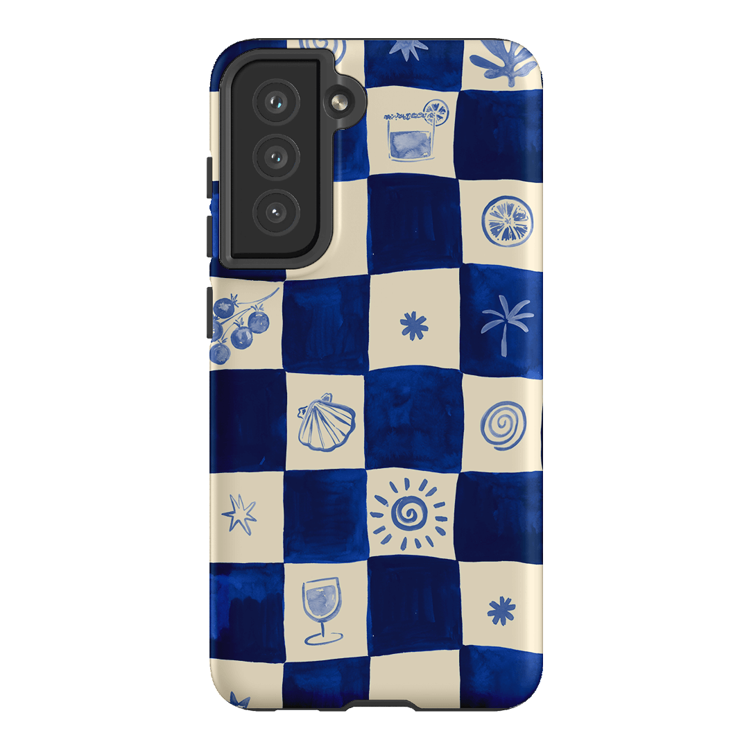 Afternoon Mezze Azure Printed Phone Cases Samsung Galaxy S21 FE / Armoured by Charlie Taylor - The Dairy