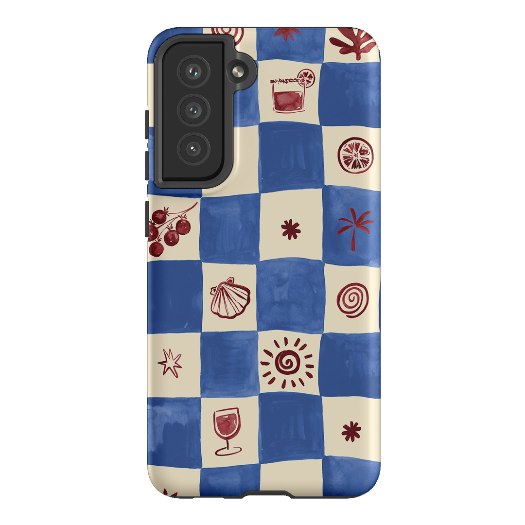 Afternoon Mezze Cornflower Printed Phone Cases Samsung Galaxy S21 FE / Armoured by Charlie Taylor - The Dairy