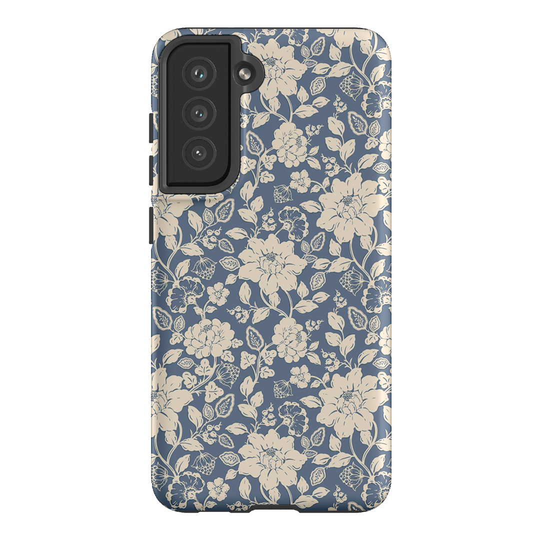 Blue Garden Printed Phone Cases Samsung Galaxy S21 FE / Armoured by Kasiags Art - The Dairy