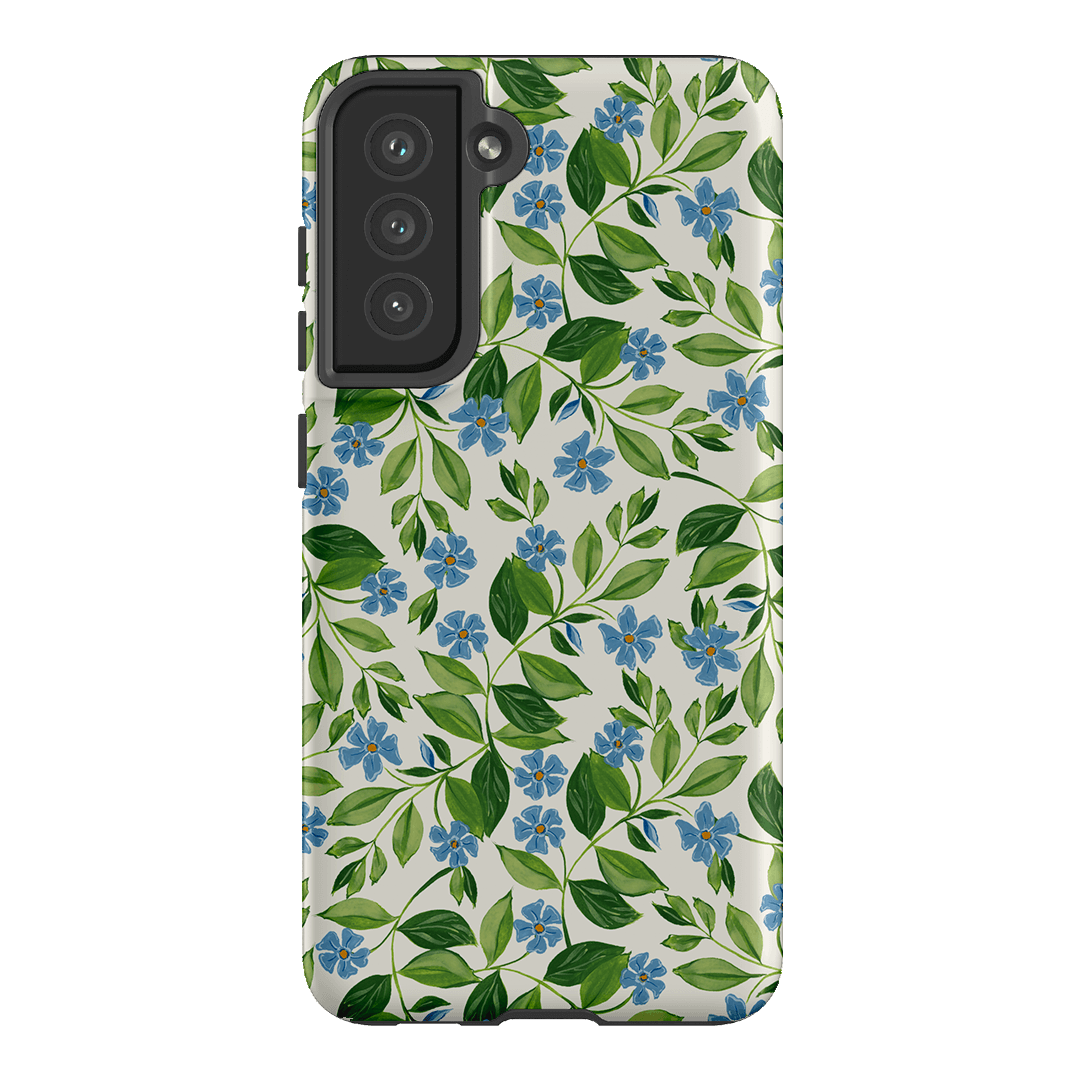 Blue Vines Printed Phone Cases Samsung Galaxy S21 FE / Armoured by Ellie Mae - The Dairy