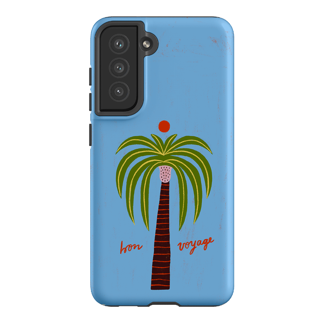 Bon Voyage Blue Printed Phone Cases Samsung Galaxy S21 FE / Armoured by Marie Fauritte - The Dairy