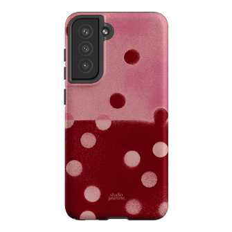 Cherry Polka Dot Printed Phone Cases Samsung Galaxy S21 FE / Armoured by Jasmine Dowling - The Dairy