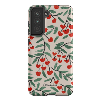 Cherry Love Printed Phone Cases Samsung Galaxy S21 FE / Armoured by Phthalo Ruth - The Dairy