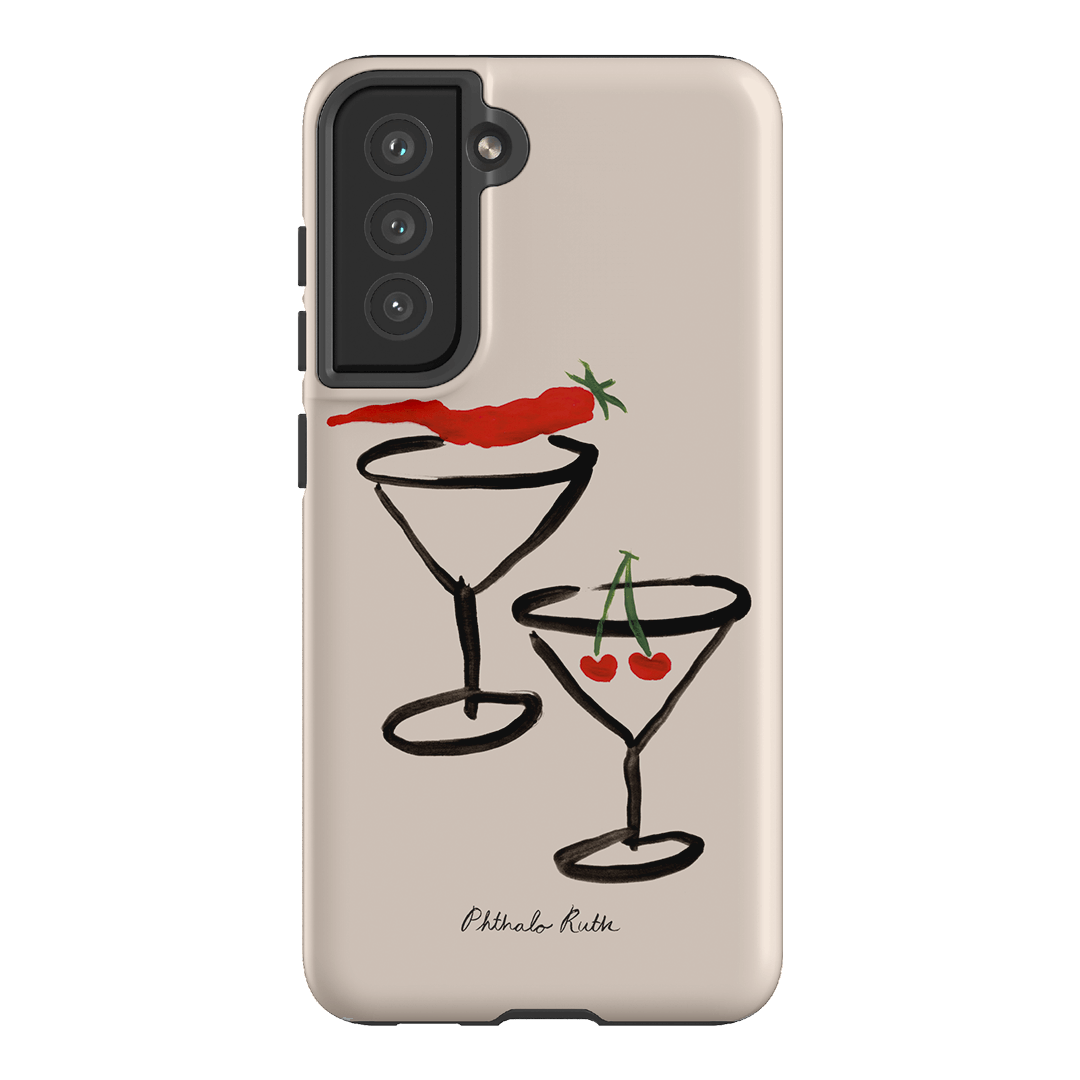 Chili Cherry Printed Phone Cases Samsung Galaxy S21 FE / Armoured by Phthalo Ruth - The Dairy