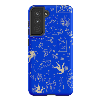 Easty Flash Blue Printed Phone Cases Samsung Galaxy S21 FE / Armoured by Easty Beasty - The Dairy