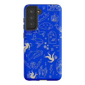 Easty Flash Blue Printed Phone Cases Samsung Galaxy S21 FE / Armoured by Easty Beasty - The Dairy