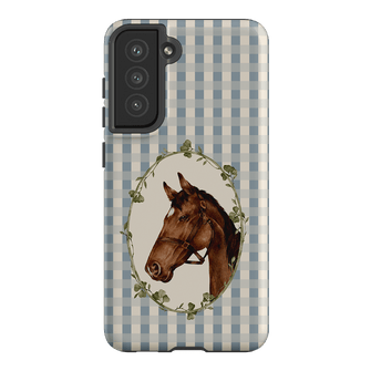 Gingham Horse Printed Phone Cases Samsung Galaxy S21 FE / Armoured by Kasiags Art - The Dairy