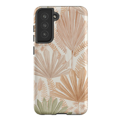 Golden Palm Printed Phone Cases Samsung Galaxy S21 FE / Armoured by Cass Deller - The Dairy