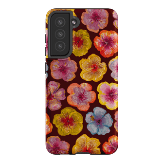 Hibiscus Holiday Rouge Printed Phone Cases Samsung Galaxy S21 FE / Armoured by BG. Studio - The Dairy