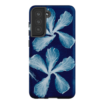 Hibiscus Cyanotype Printed Phone Cases Samsung Galaxy S21 FE / Armoured by Sally Hungerford - The Dairy
