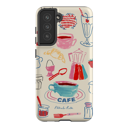 Home Cafe Printed Phone Cases Samsung Galaxy S21 FE / Armoured by Phthalo Ruth - The Dairy