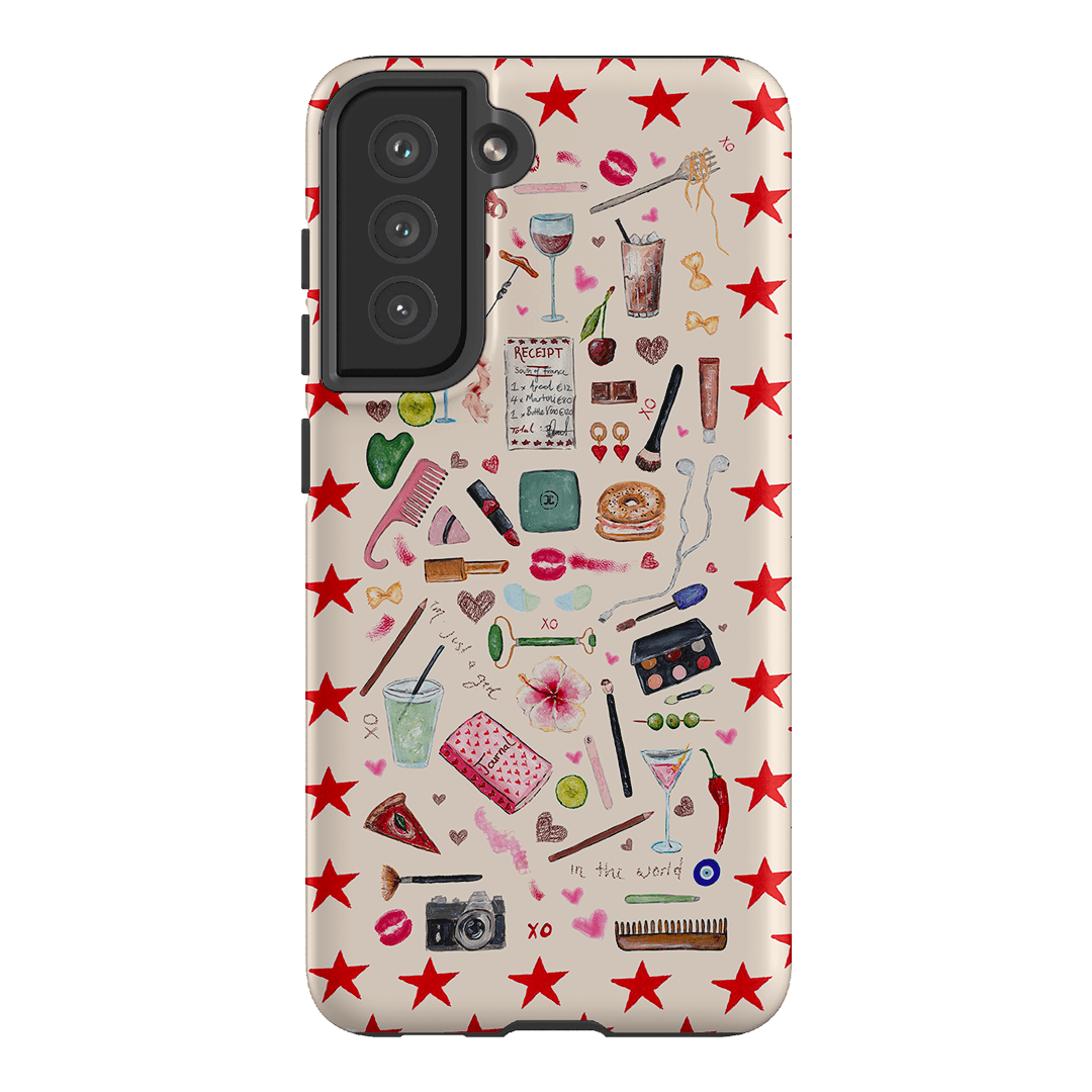 Just A Girl Printed Phone Cases Samsung Galaxy S21 FE / Armoured by BG. Studio - The Dairy