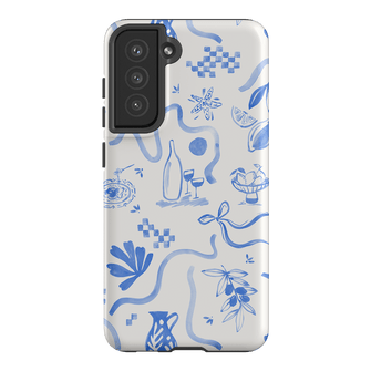 Mediterranean Wave Printed Phone Cases Samsung Galaxy S21 FE / Armoured by Charlie Taylor - The Dairy