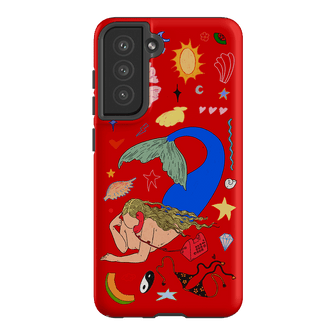 Mermaid Salad Scarlet Printed Phone Cases Samsung Galaxy S21 FE / Armoured by Easty Beasty - The Dairy