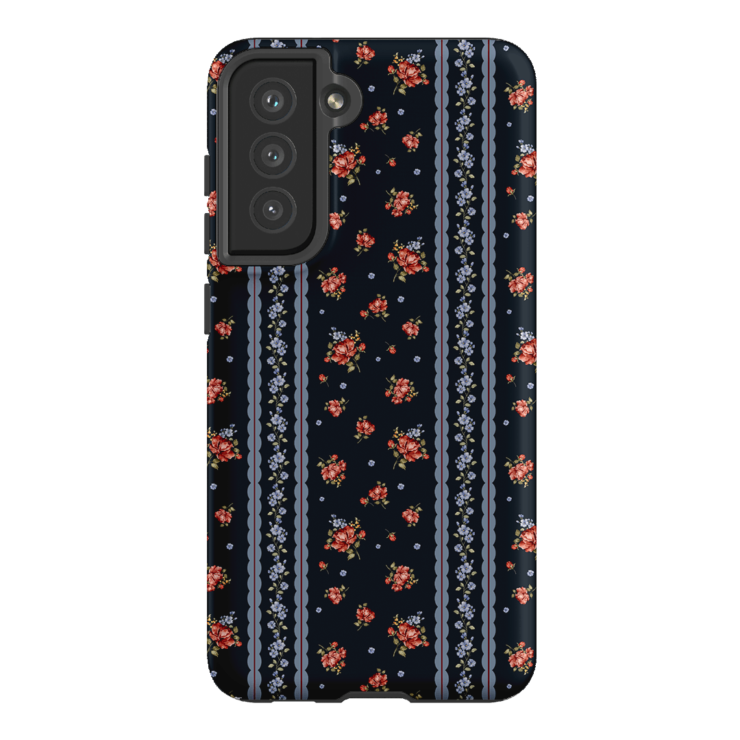Midnight Stripe Printed Phone Cases Samsung Galaxy S21 FE / Armoured by Kasiags Art - The Dairy