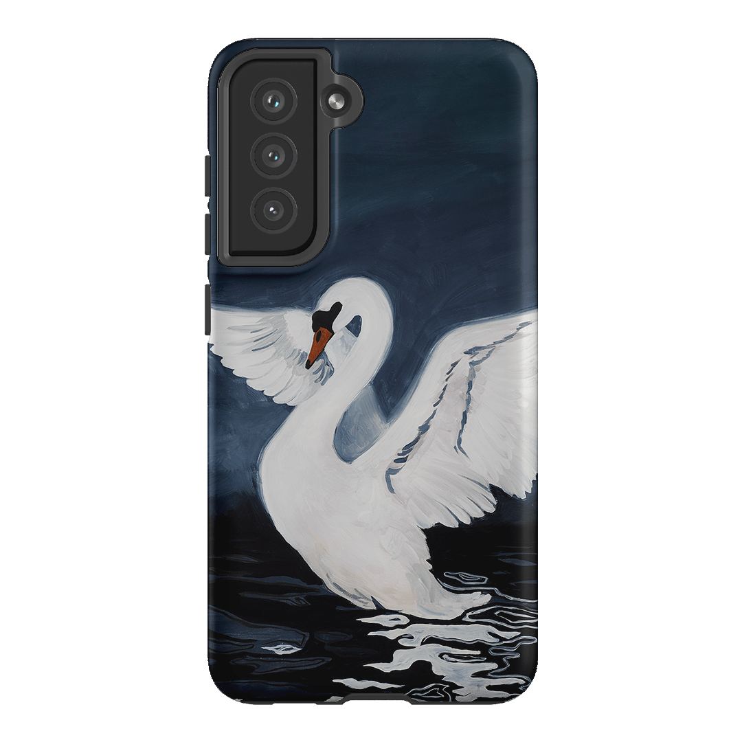 Midnight Swan Printed Phone Cases Samsung Galaxy S21 FE / Armoured by Lisa Hu - The Dairy