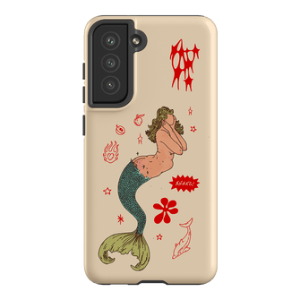 Mimi Cream Printed Phone Cases Samsung Galaxy S21 FE / Armoured by Easty Beasty - The Dairy