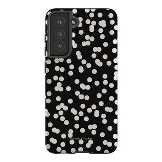 Mini Confetti Noir Printed Phone Cases Samsung Galaxy S21 FE / Armoured by Veronica Tucker - The Dairy
