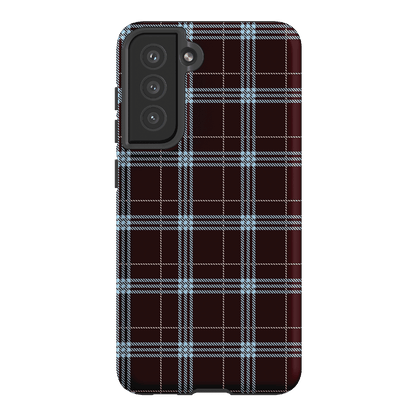 Mocha Plaid Printed Phone Cases Samsung Galaxy S21 FE / Armoured by The Dairy - The Dairy