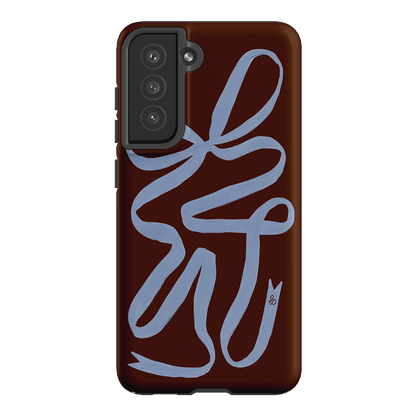 Mocha Ribbon Printed Phone Cases Samsung Galaxy S21 FE / Armoured by Jasmine Dowling - The Dairy