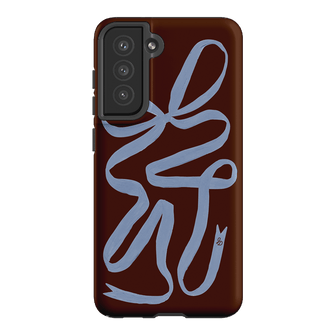 Mocha Ribbon Printed Phone Cases Samsung Galaxy S21 FE / Armoured by Jasmine Dowling - The Dairy