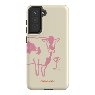Mootini Pink Printed Phone Cases Samsung Galaxy S21 FE / Armoured by Phthalo Ruth - The Dairy