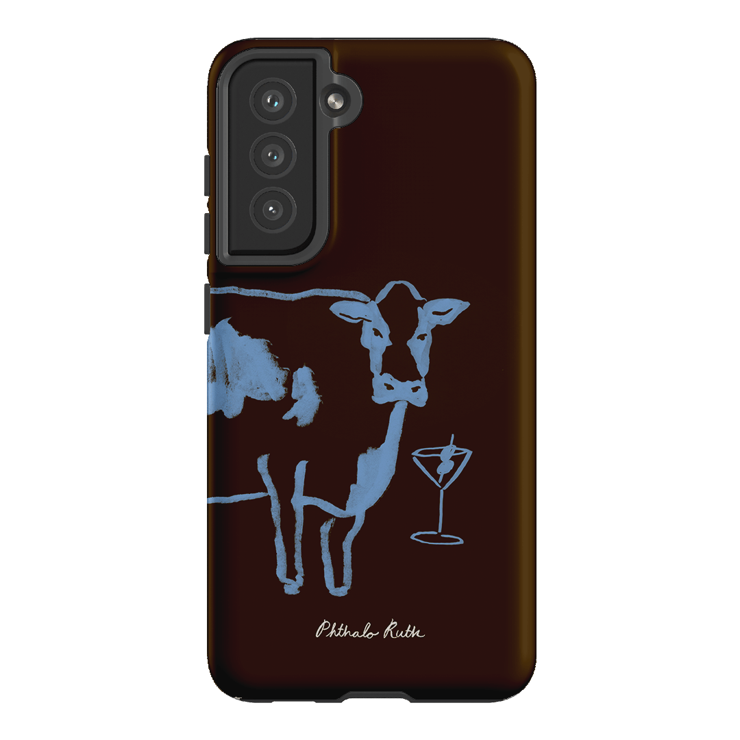 Mootini Espresso Printed Phone Cases Samsung Galaxy S21 FE / Armoured by Phthalo Ruth - The Dairy