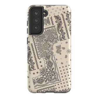 Paisley Ecru Printed Phone Cases Samsung Galaxy S21 FE / Armoured by The Dairy - The Dairy