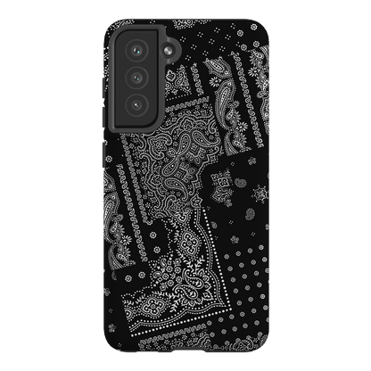 Paisley Noir Printed Phone Cases Samsung Galaxy S21 FE / Armoured by The Dairy - The Dairy