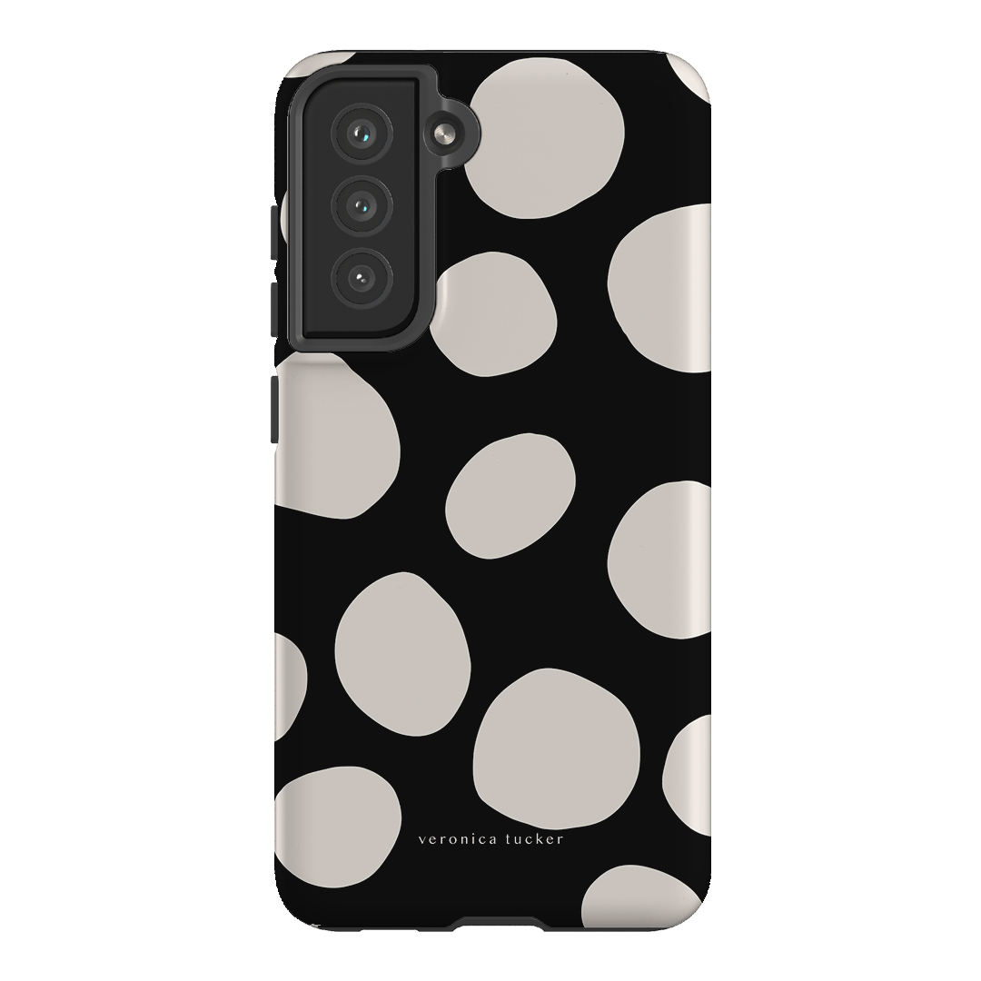 Pebbles Noir Printed Phone Cases Samsung Galaxy S21 FE / Armoured by Veronica Tucker - The Dairy