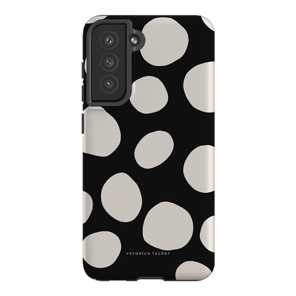 Pebbles Noir Printed Phone Cases Samsung Galaxy S21 FE / Armoured by Veronica Tucker - The Dairy