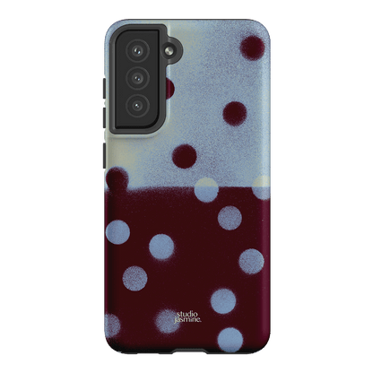 Plum Polka Dot Printed Phone Cases Samsung Galaxy S21 FE / Armoured by Jasmine Dowling - The Dairy