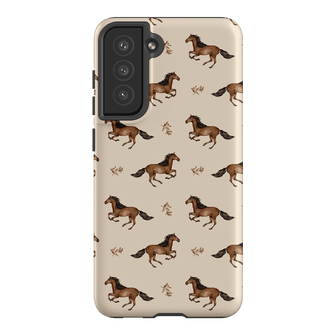 Running Horse Printed Phone Cases Samsung Galaxy S21 FE / Armoured by Kasiags Art - The Dairy