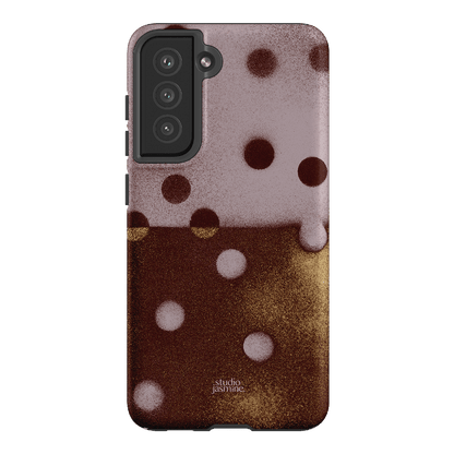 Rust Polka Dot Printed Phone Cases Samsung Galaxy S21 FE / Armoured by Jasmine Dowling - The Dairy