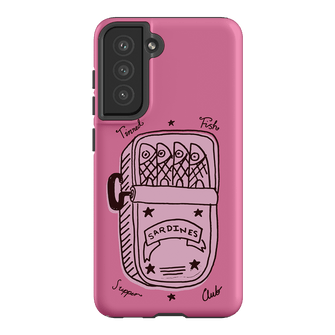Sardine Social Pink Printed Phone Cases Samsung Galaxy S21 FE / Armoured by The Dairy - The Dairy