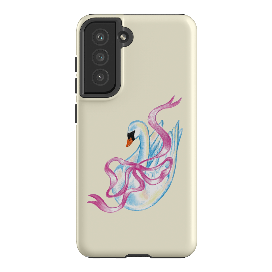 Satin Swan Printed Phone Cases Samsung Galaxy S21 FE / Armoured by Femke Studio - The Dairy