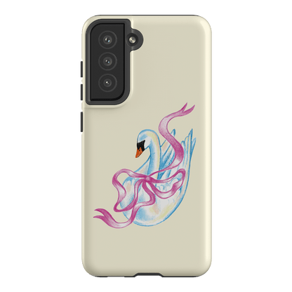 Satin Swan Printed Phone Cases Samsung Galaxy S21 FE / Armoured by Femke Studio - The Dairy