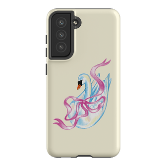 Satin Swan Printed Phone Cases Samsung Galaxy S21 FE / Armoured by Femke Studio - The Dairy