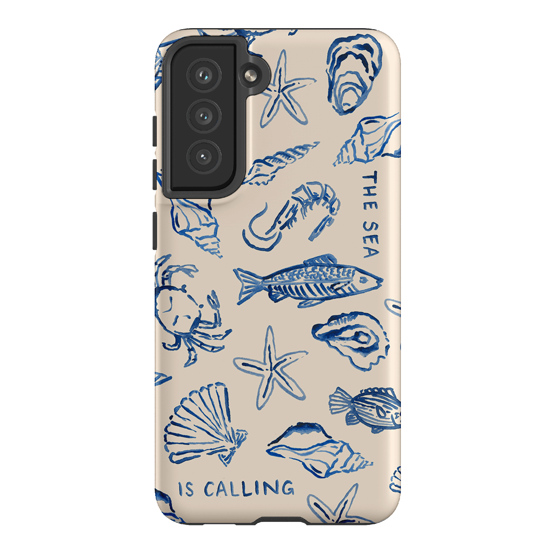 Sea Call Printed Phone Cases Samsung Galaxy S21 FE / Armoured by Cass Deller - The Dairy
