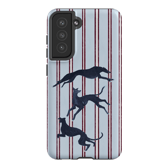 Stripey Hounds Printed Phone Cases Samsung Galaxy S21 FE / Armoured by Lisa Hu - The Dairy