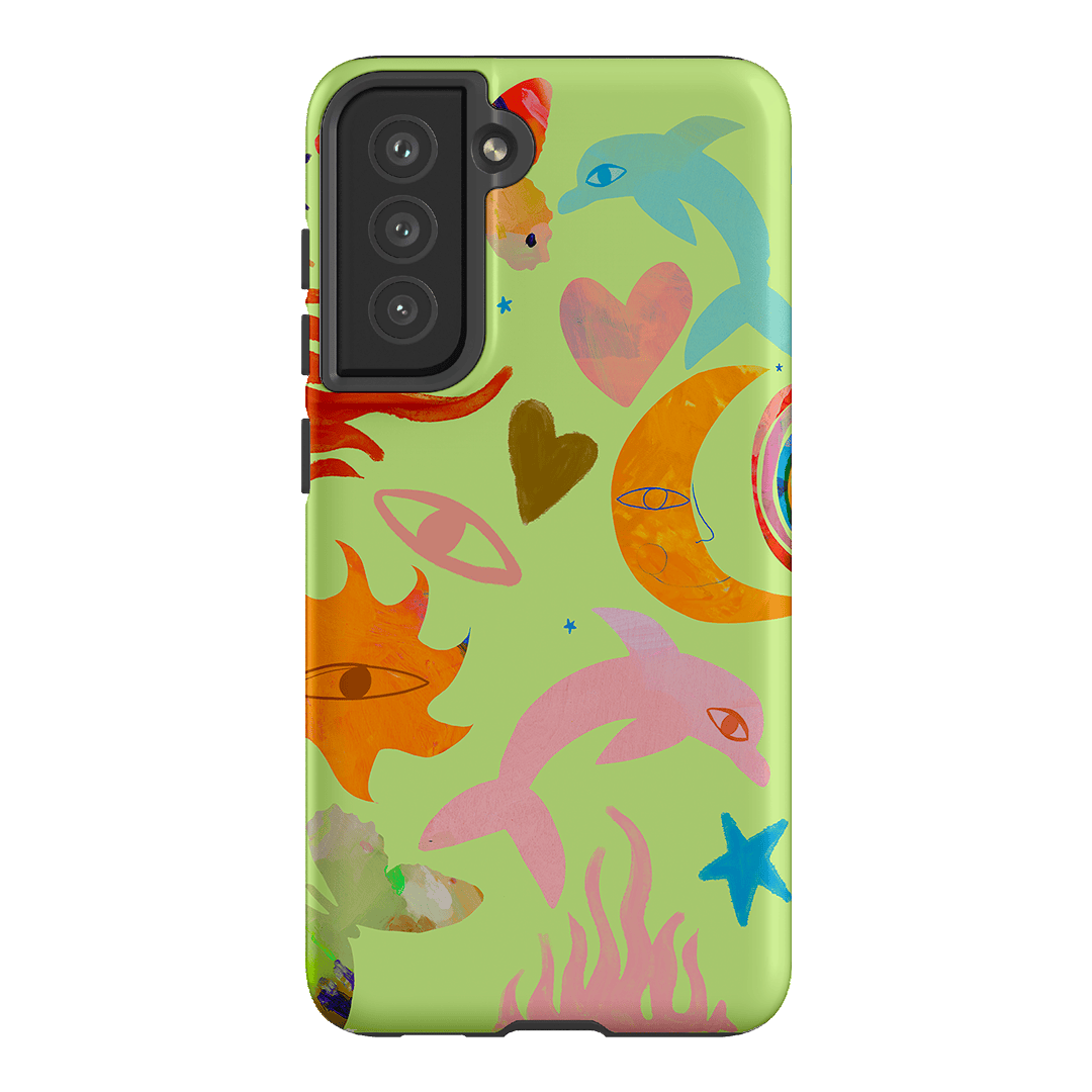Tattoos Green Printed Phone Cases Samsung Galaxy S21 FE / Armoured by Kate Eliza - The Dairy