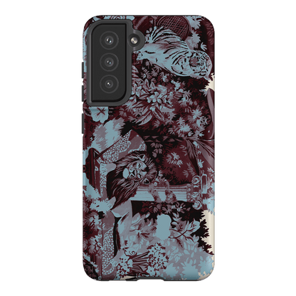 Tippi Blue Printed Phone Cases Samsung Galaxy S21 FE / Armoured by Desmond & Dempsey - The Dairy