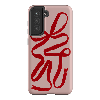 Valentine Ribbon Printed Phone Cases Samsung Galaxy S21 FE / Armoured by Jasmine Dowling - The Dairy