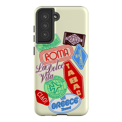 Well Travelled Printed Phone Cases Samsung Galaxy S21 FE / Armoured by The Dairy - The Dairy