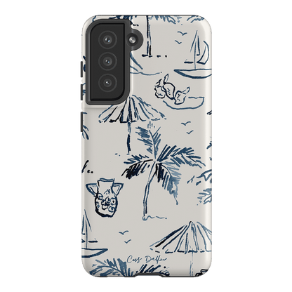 Balmy Blue Printed Phone Cases Samsung Galaxy S21 FE / Armoured by Cass Deller - The Dairy