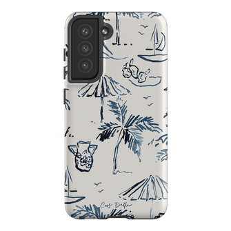 Balmy Blue Printed Phone Cases Samsung Galaxy S21 FE / Armoured by Cass Deller - The Dairy