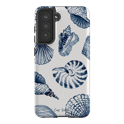 Blue Shells Printed Phone Cases Samsung Galaxy S21 FE / Armoured by Cass Deller - The Dairy